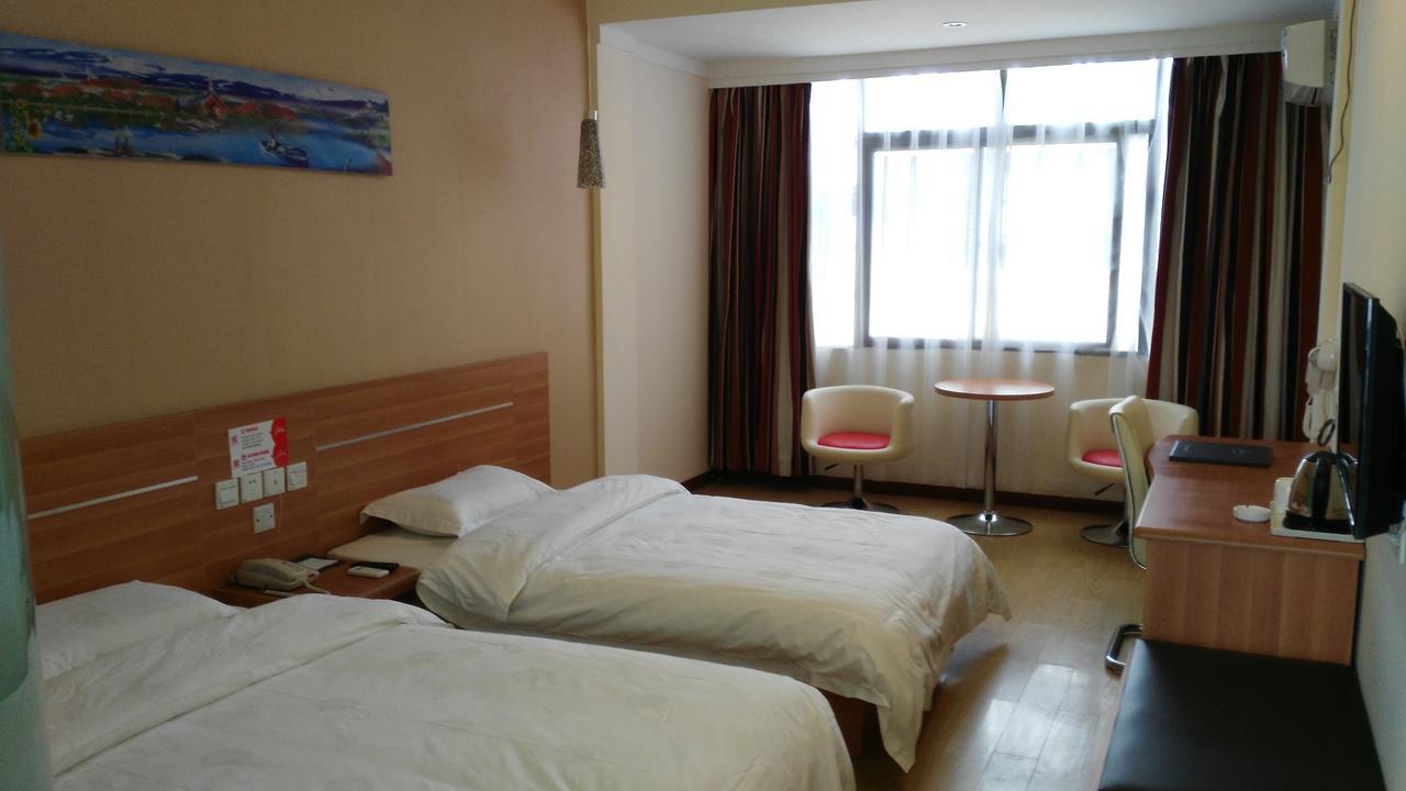 Thank Inn Chain Hotel Henan Xinyang Train Station Gongqu Road Bagian luar foto